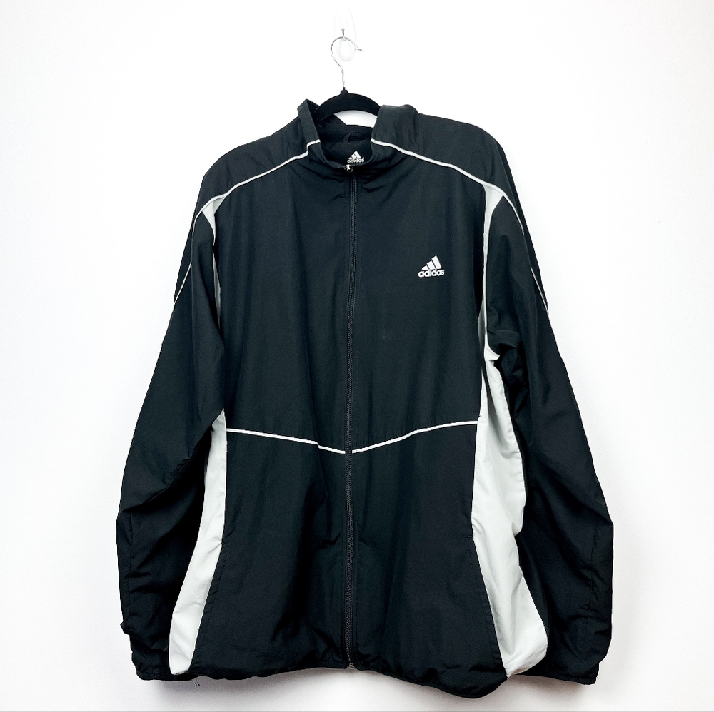 Adidas Black and White Athletic Jacket